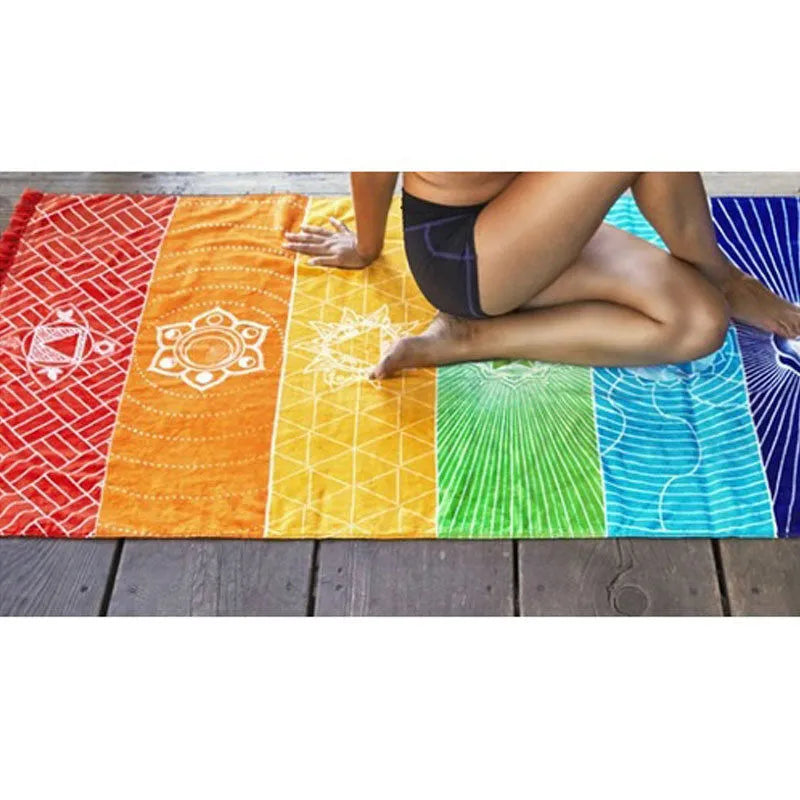 Chakra Alignment Mandala Meditation Cloth