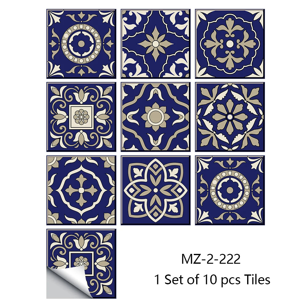 Decorative Mandala Tile Sticker Sets in Various Sizes