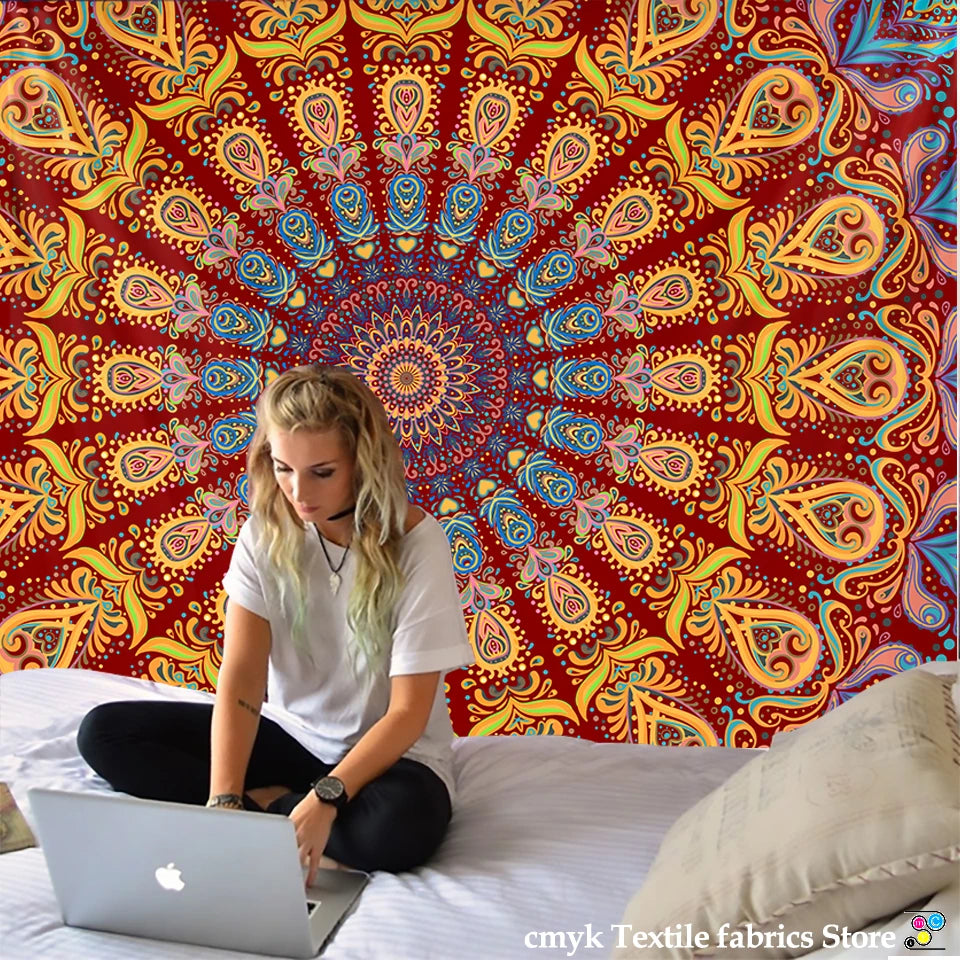 Celestial Mandala Wall Tapestry Collection