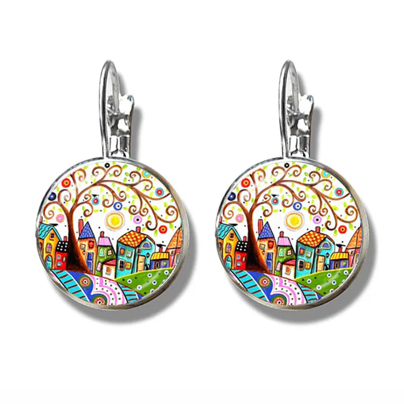 "Essence of Life" Earrings Collection – Mandala & Tree of Life Series