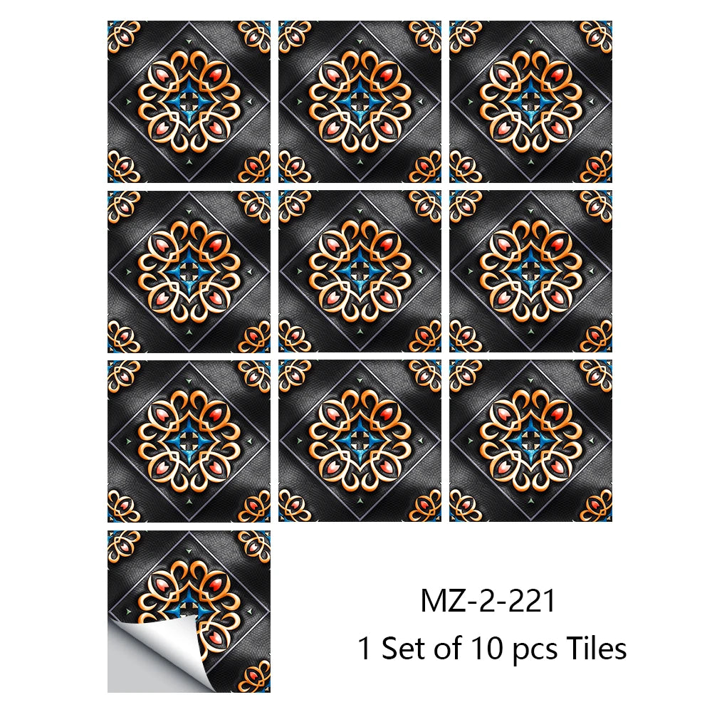 Decorative Mandala Tile Sticker Sets in Various Sizes