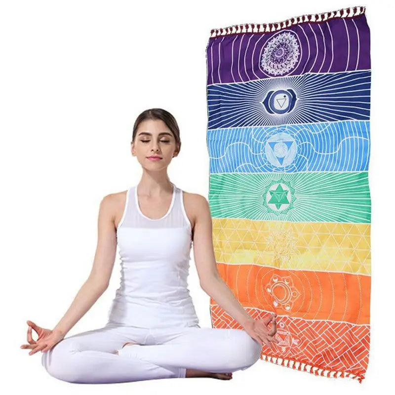 Chakra Alignment Mandala Meditation Cloth