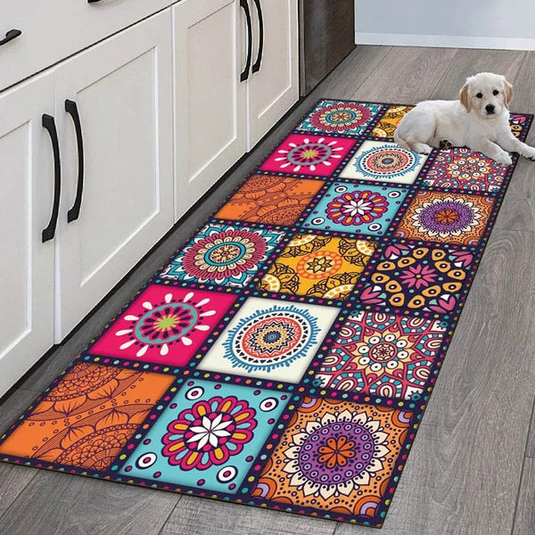 Vibrant Mandala Kaleidoscope Rug Collection