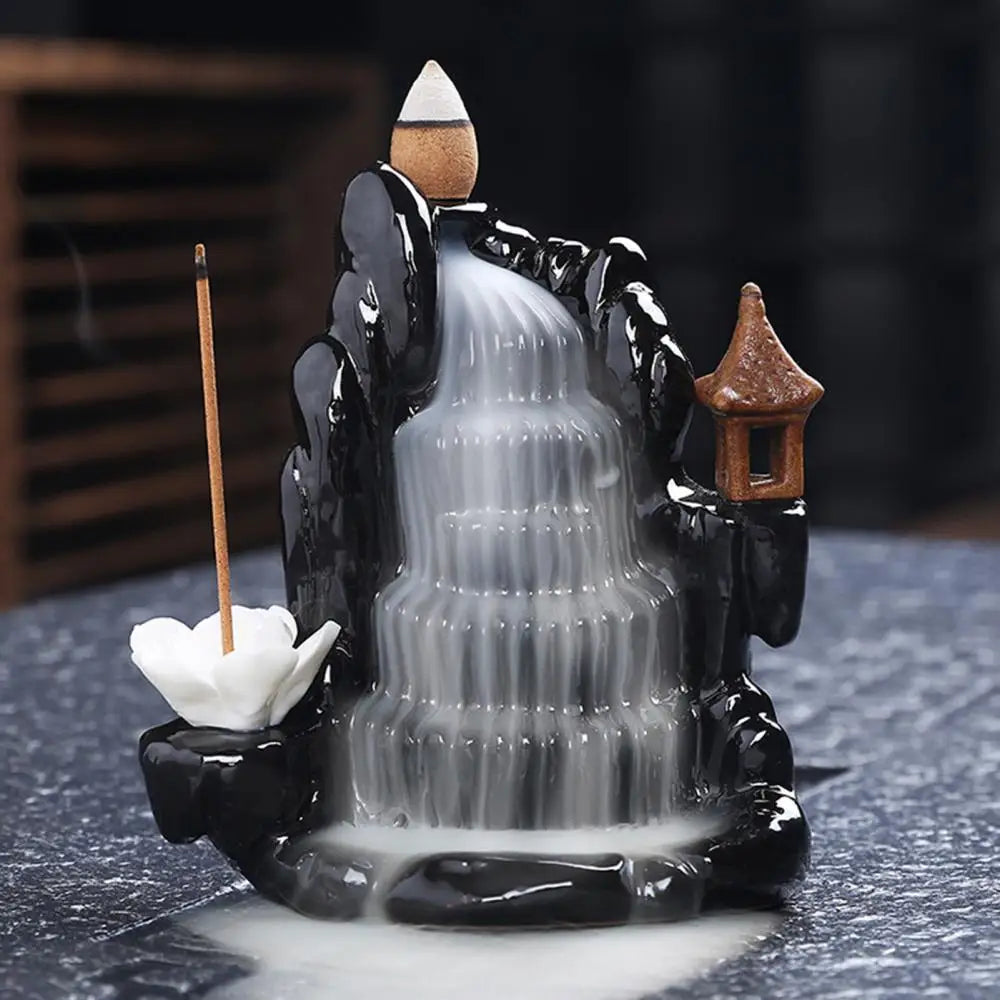 Zen Waterfall Ceramic Backflow Incense Burners