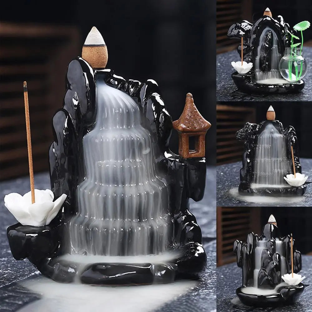 Zen Waterfall Ceramic Backflow Incense Burners