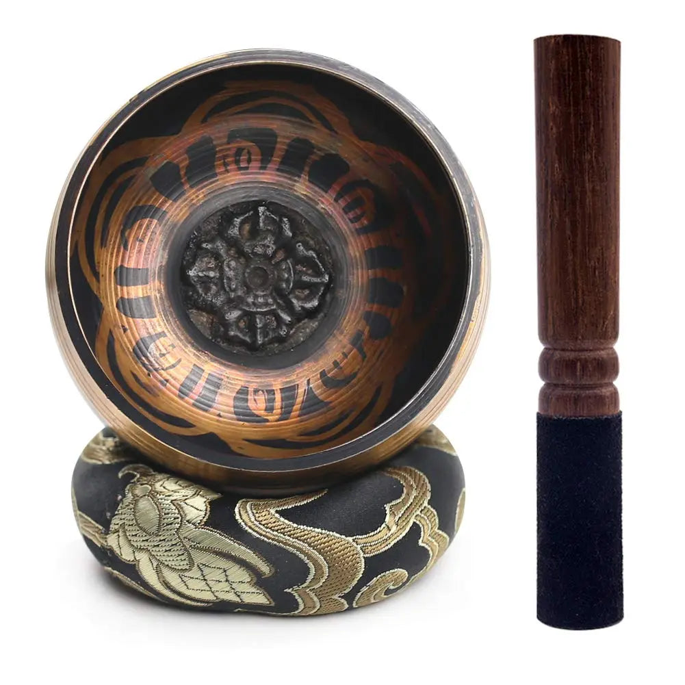 Tibetan Lotus Singing Bowl Set