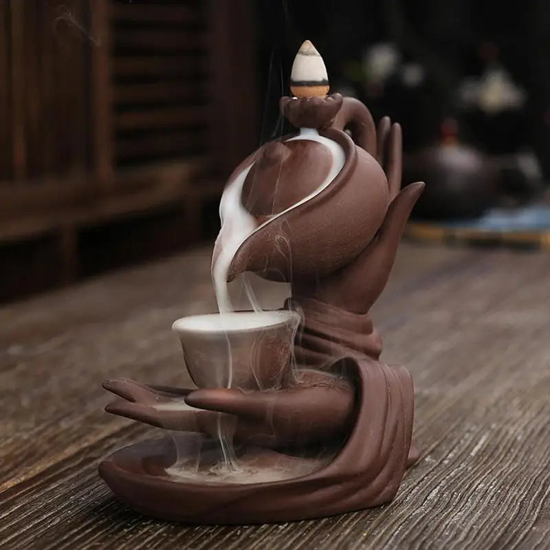 Zen Harmony Ceramic Backflow Incense Burner