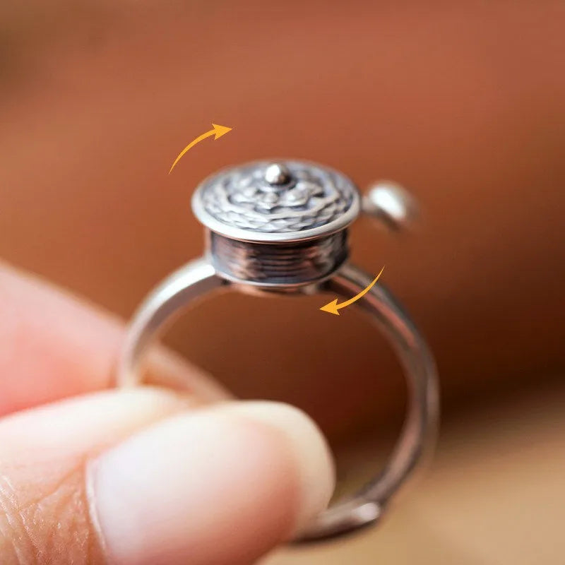 Artisanal Mandala Spinner Ring Collection