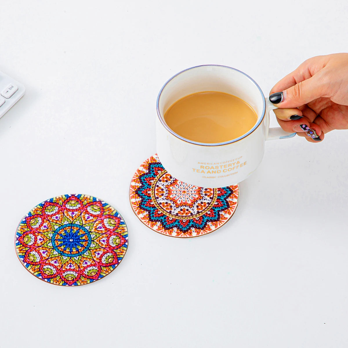 DIY Mandala Coaster Creation Kit – Craft Your Own Vibrant Coasters