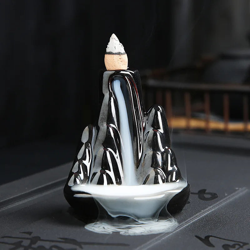 Serenity Cascade Ceramic Backflow Incense Burner