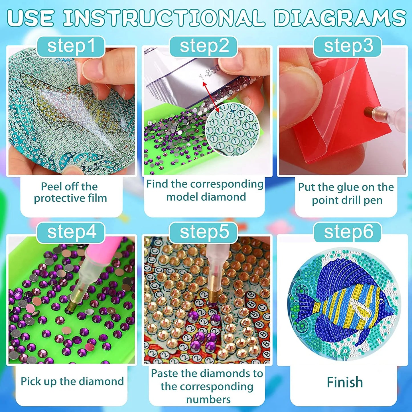 DIY Mandala Coaster Creation Kit – Craft Your Own Vibrant Coasters