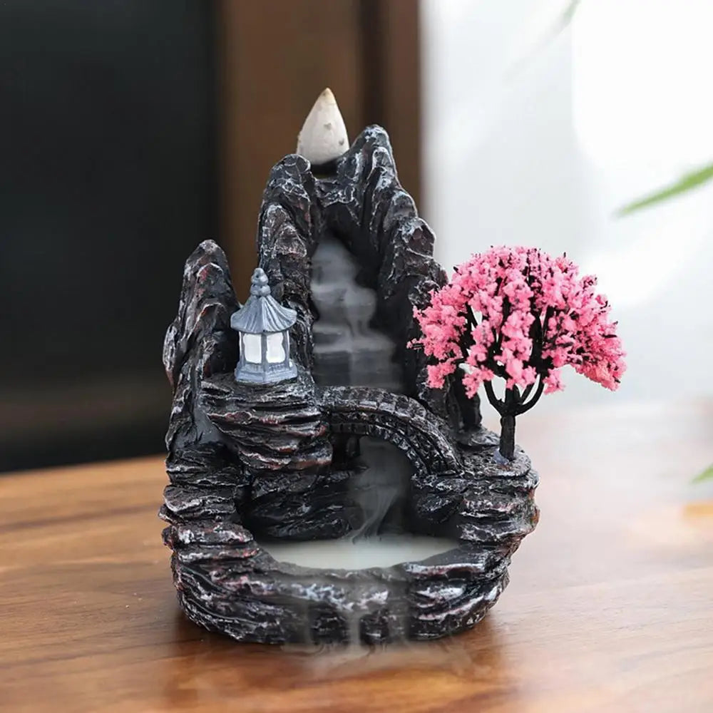 Backflow Incense Waterfall Incense Holder For a Tranquil Environment