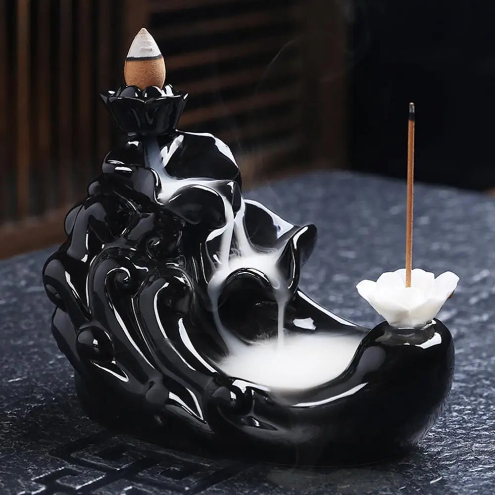 Zen Waterfall Ceramic Backflow Incense Burners