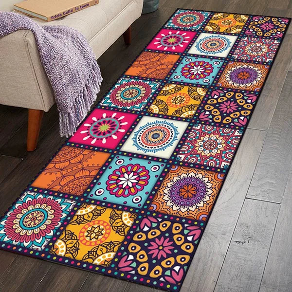 Vibrant Mandala Kaleidoscope Rug Collection