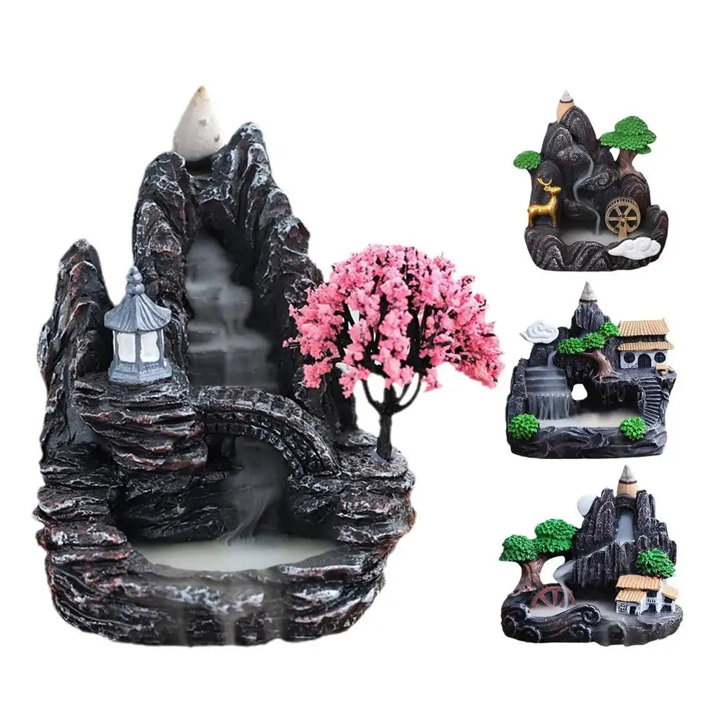 Backflow Incense Waterfall Incense Holder For a Tranquil Environment