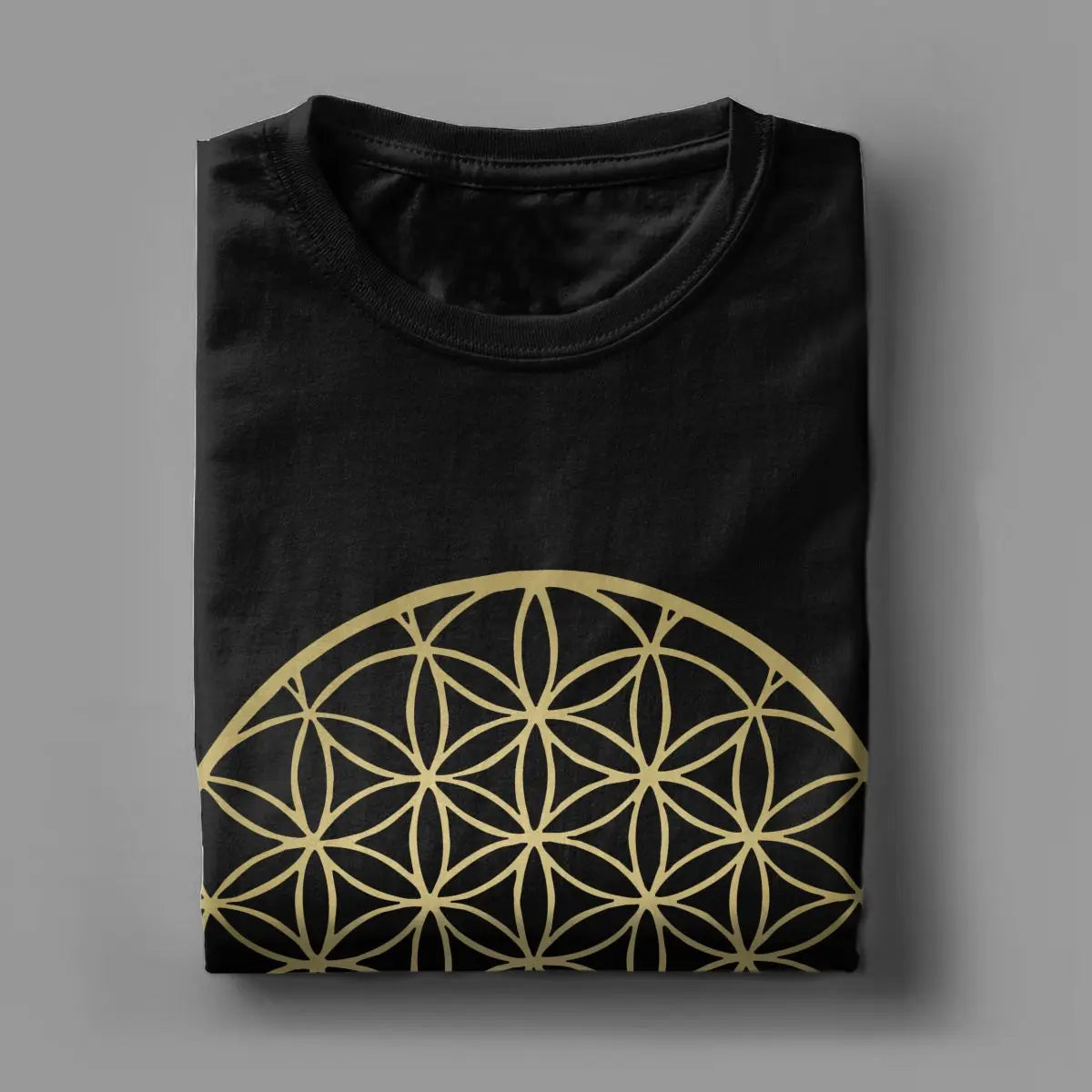 Flower of Life Mandala Tee - Men's Cosmic Geometry T-Shirt