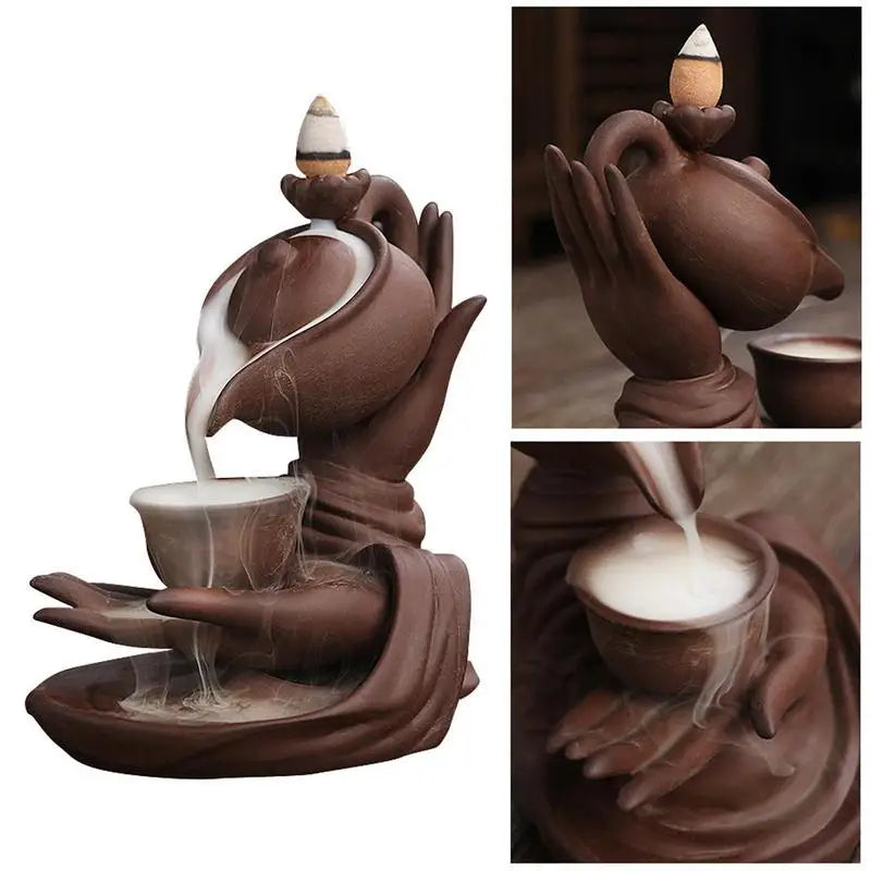 Zen Harmony Ceramic Backflow Incense Burner