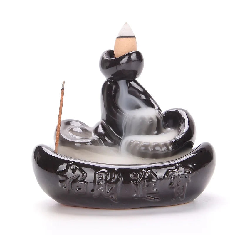 Serenity Cascade Ceramic Backflow Incense Burner