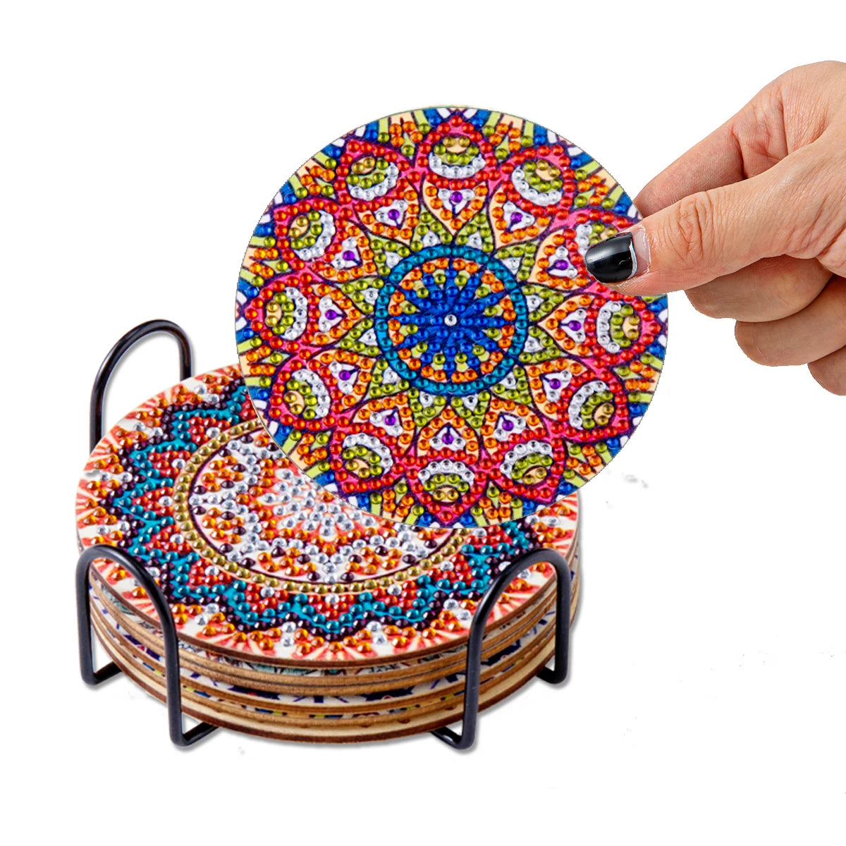 DIY Mandala Coaster Creation Kit – Craft Your Own Vibrant Coasters