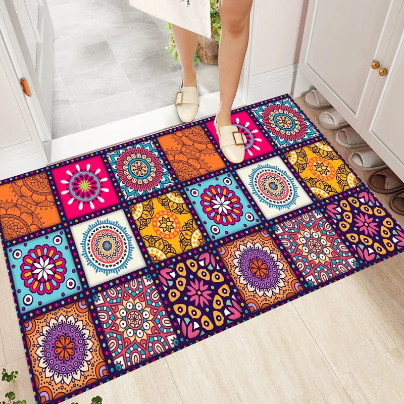 Vibrant Mandala Kaleidoscope Rug Collection