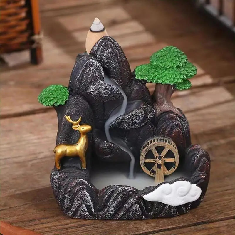 Backflow Incense Waterfall Incense Holder For a Tranquil Environment