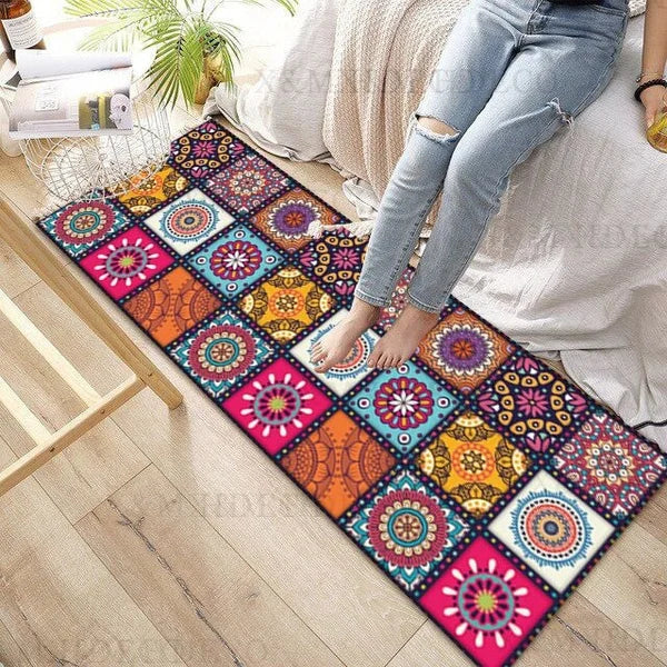 Vibrant Mandala Kaleidoscope Rug Collection