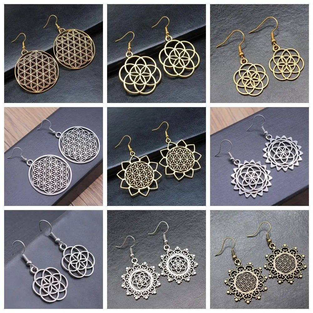 Elegant Mandala Earrings Collection – Timeless Spiritual Chic