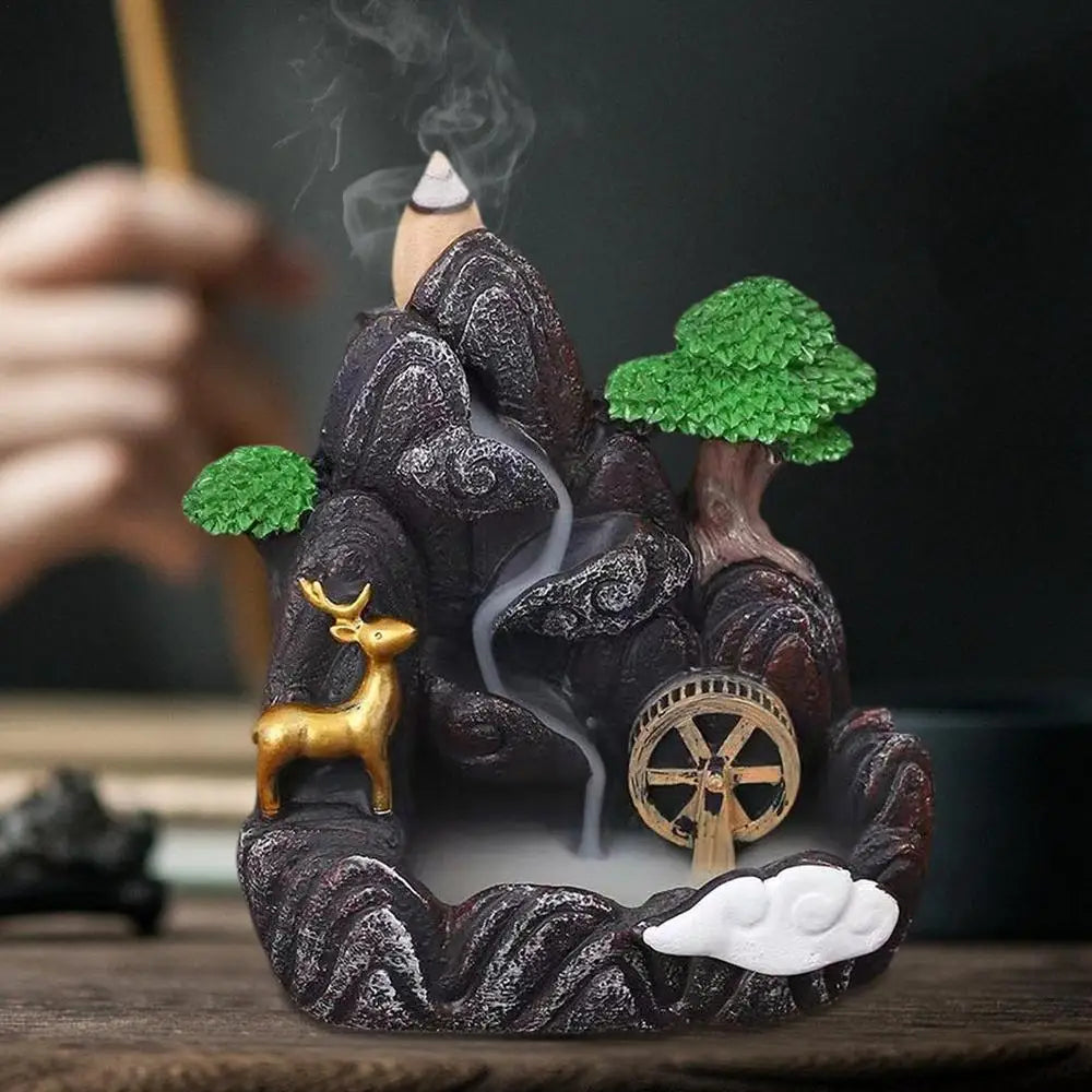 Backflow Incense Waterfall Incense Holder For a Tranquil Environment