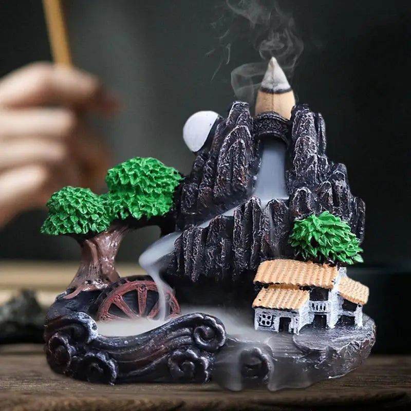 Backflow Incense Waterfall Incense Holder For a Tranquil Environment