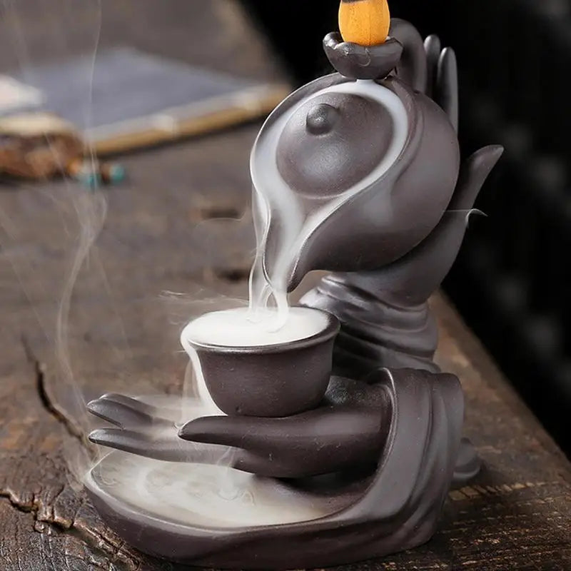 Zen Harmony Ceramic Backflow Incense Burner