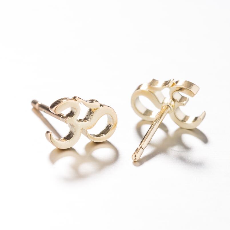 Sacred Om Symbol Stud Earrings Collection