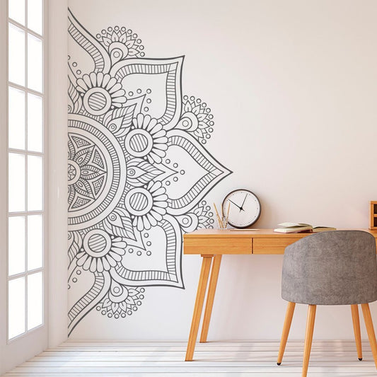 Wall Decal Half Mandala