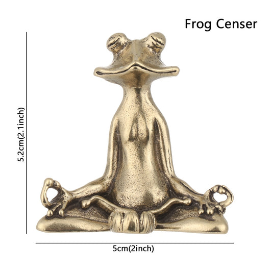 Cutest Meditating Frog Incense Burner