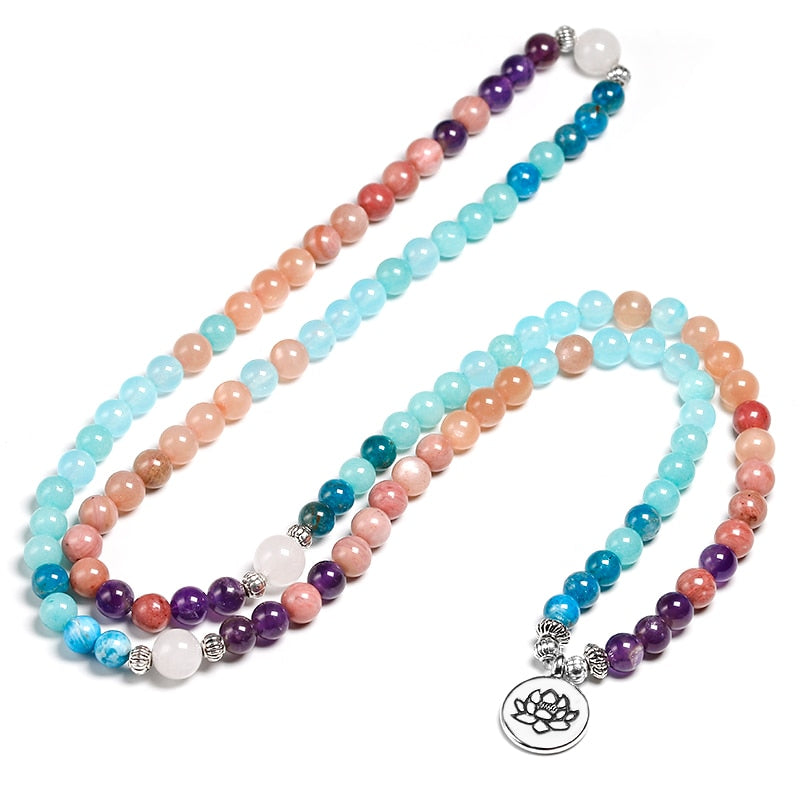 Natural Stone Meditation Mala 108 Beads