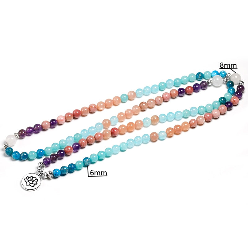 Natural Stone Meditation Mala 108 Beads